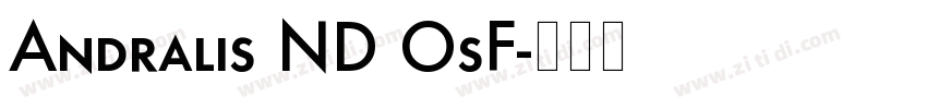 Andralis ND OsF字体转换